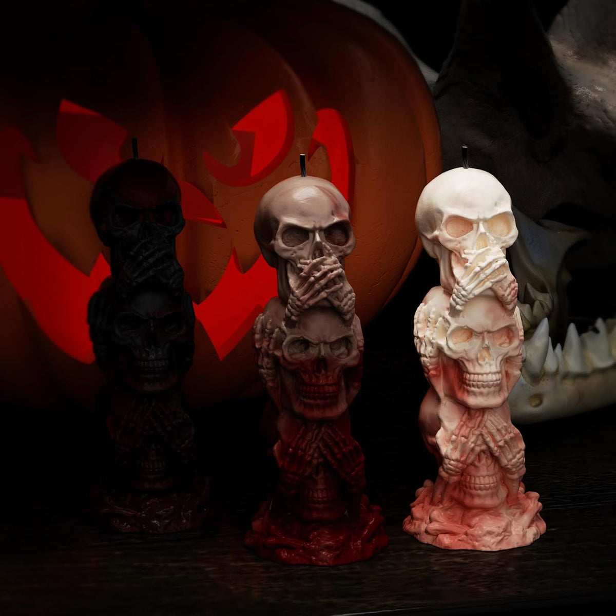 Tower Skull Candle Mold - Skull Resin Casting Mold for Candle Making & Home Decor