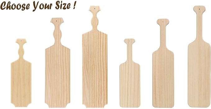 BATTIFE [2Pack] 15inch Sorority Paddle - Greek Fraternity Paddle, Unfinished Wooden Frat Paddle, Solid Pine Wood Paddles