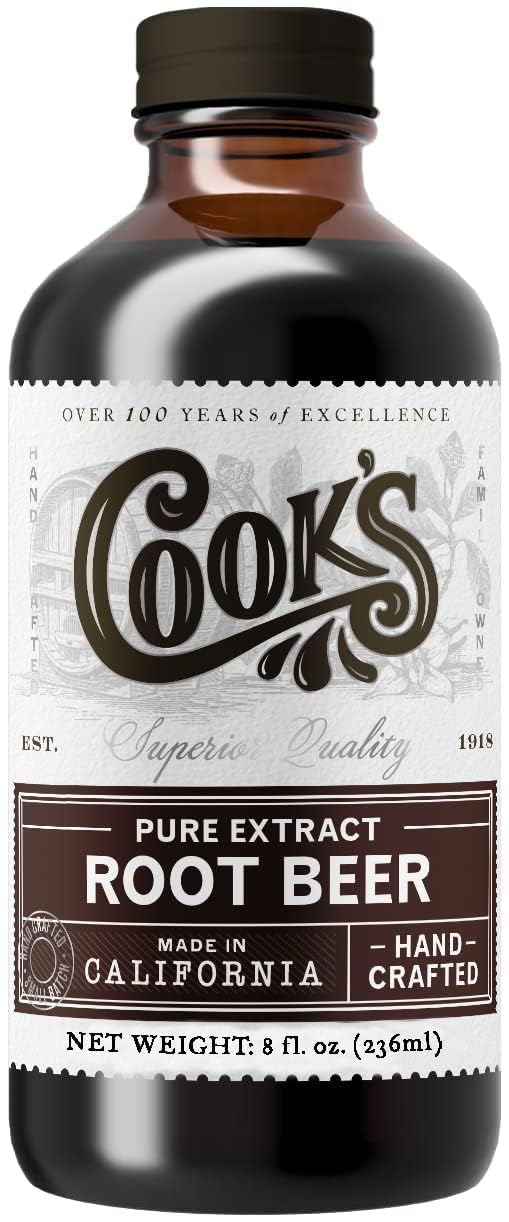 Cook's, Root Beer Extract Flavoring, For Root Beer Making and Baking, 8 Ounce