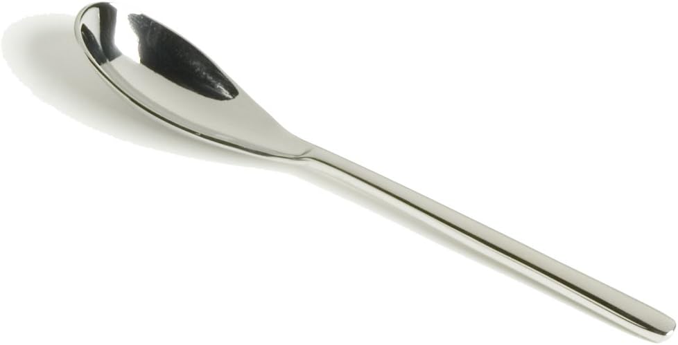 Fortessa Dragonfly 18/10 Stainless Steel Flatware Espresso Spoon, 4.1-Inch, Set of 12, Silver