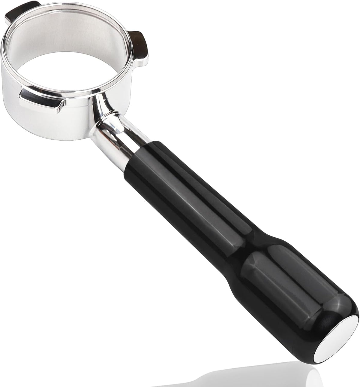 54mm Bottomless Portafilter Compatible with Breville Barista Express, BES870XL, BES870BSXL, BES878BSS, BES880BSS Espresso Machine (ABS Handle-Black)