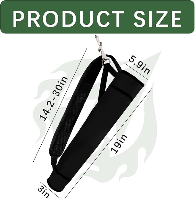 Archery Quiver Back and Hip Quivers Adjustable Arrow Backpack Bag Holder Side Hip Arrows Bag for Compound Recurve Bow Practice Target Hunting