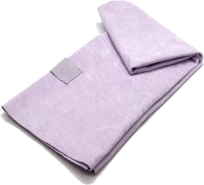 Eunzel 2 Pack Hot Yoga Hand Towel, Super Absorbent Suede Sweat Towel for Hot Yoga, Pilates and Workout 16" x 26.5",Taro Purple