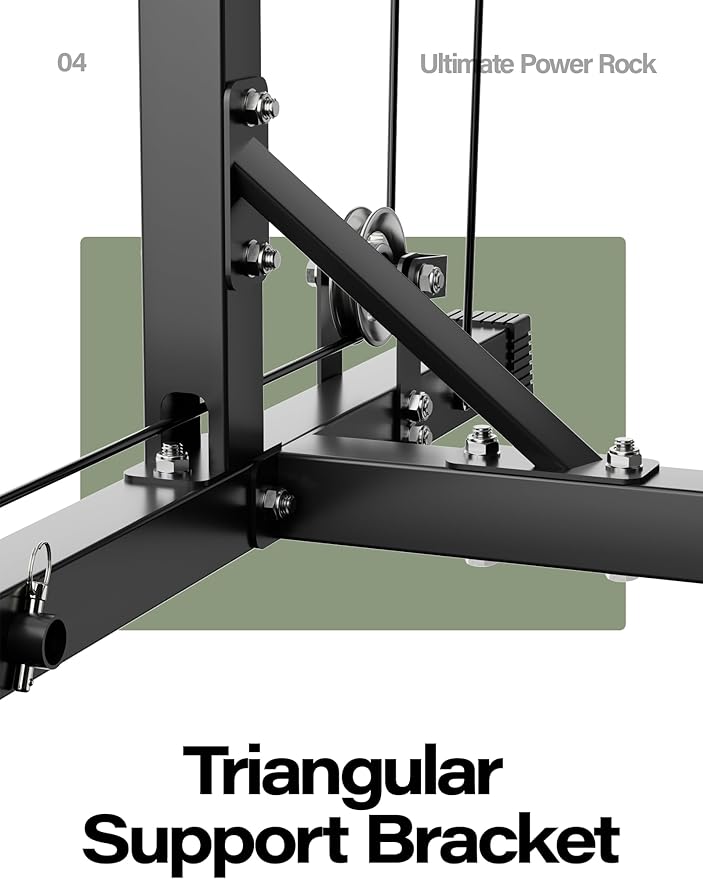 MAJOR FITNESS Drone1 Power Cage - Multi-Function Power Rack for Home Gym, Squat Rack, Cable Crossover System, for Strength Training, Heavy-Duty Steel Construction