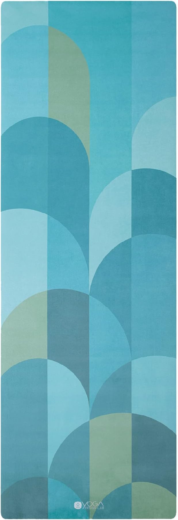 YOGA DESIGN LAB | The Combo Yoga Mat | 2-in-1 Mat+Towel | Eco Luxury | Ideal for Hot Yoga, Power, Bikram, Ashtanga, Sweat | Studio Quality | Includes Carrying Strap!