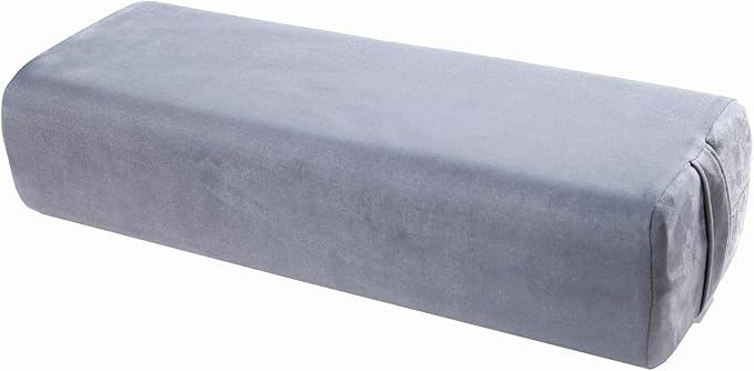 NGT new guide steps Yoga Bolster Pillow for Meditation and Support - Rectangular Yoga Cushion Foam Wedges Washable Suede Pillowcase for Men and Women with Carry Handles.…