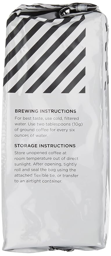 Amazon Fresh Decaf Colombia Ground Coffee, Medium Roast, 12 Ounce (Pack of 3)