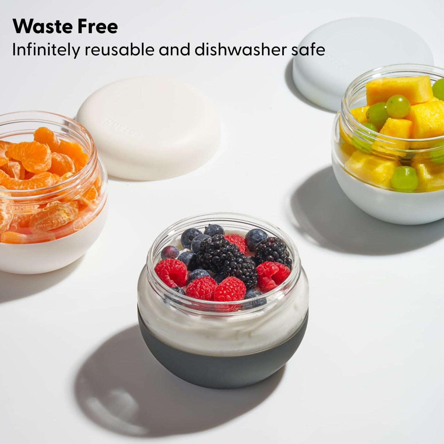 W&P Porter Seal Tight Glass Lunch Bowl Container w/ Lid | Mint 16 Ounces | Leak & Spill Proof, Soup & Stew Food Storage, Meal Prep, Airtight, Microwave and Dishwasher Safe, BPA-Free Glass