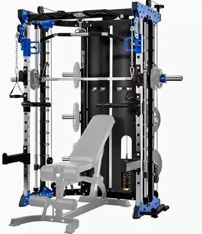 Smith Machine, Cables with Built in 160 kg Weights