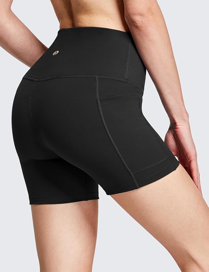 baleaf Women's 8"/ 5"/ 3" Biker Shorts High Waist Yoga Workout Gym Running Volleyball Spandex Shorts with Pockets