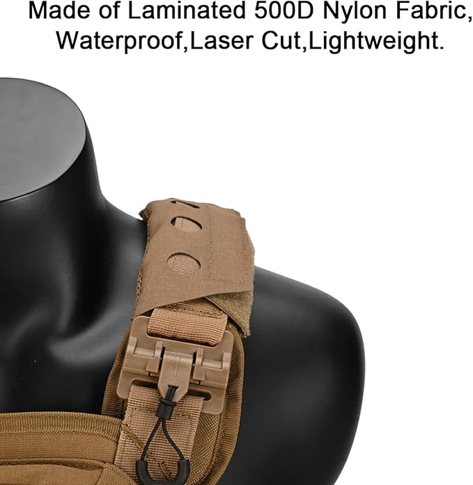 2 Pack Vest Shoulder Pads Fit 2" Shoulder Strap Comfort Soft Cushion Strap Pads Shoulder Strap pad Mesh Padded Lightweight for FCPC JPC Vests Sling Bags