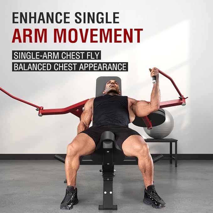Chest Press Machine,Incline Chest Fly Machine,Deck Fly Machine,Upper Body Strength Training Equipment for Home Gym