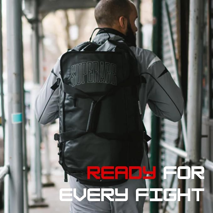 Superare Gear Bags - Gym Duffle Bag, Backpack, Tote Bag for MMA, Athletic Gym Boxing Bag - Enorme, Carico, Diario, Sporta