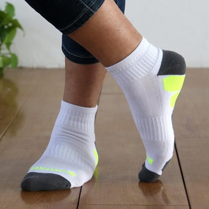 BERING Men's Ankle Socks Athletic Running Cushion Quarter (6 Pairs)