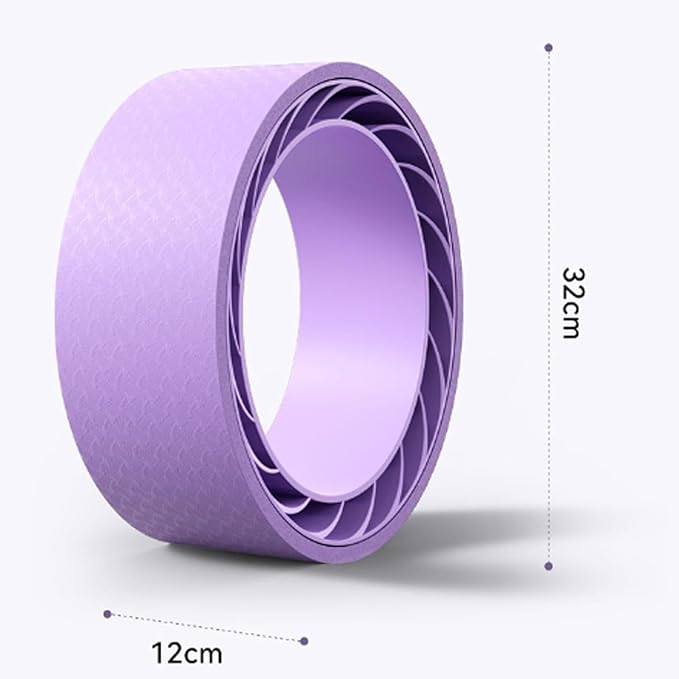 Curve magic wheel：Fit Prop Foam Padded Back Stretcher Wheel with Center Spine Cradle，Yoga Wheel for Improving Yoga Poses, Backbends Balance Stretching PainEssential high-value fitness tool