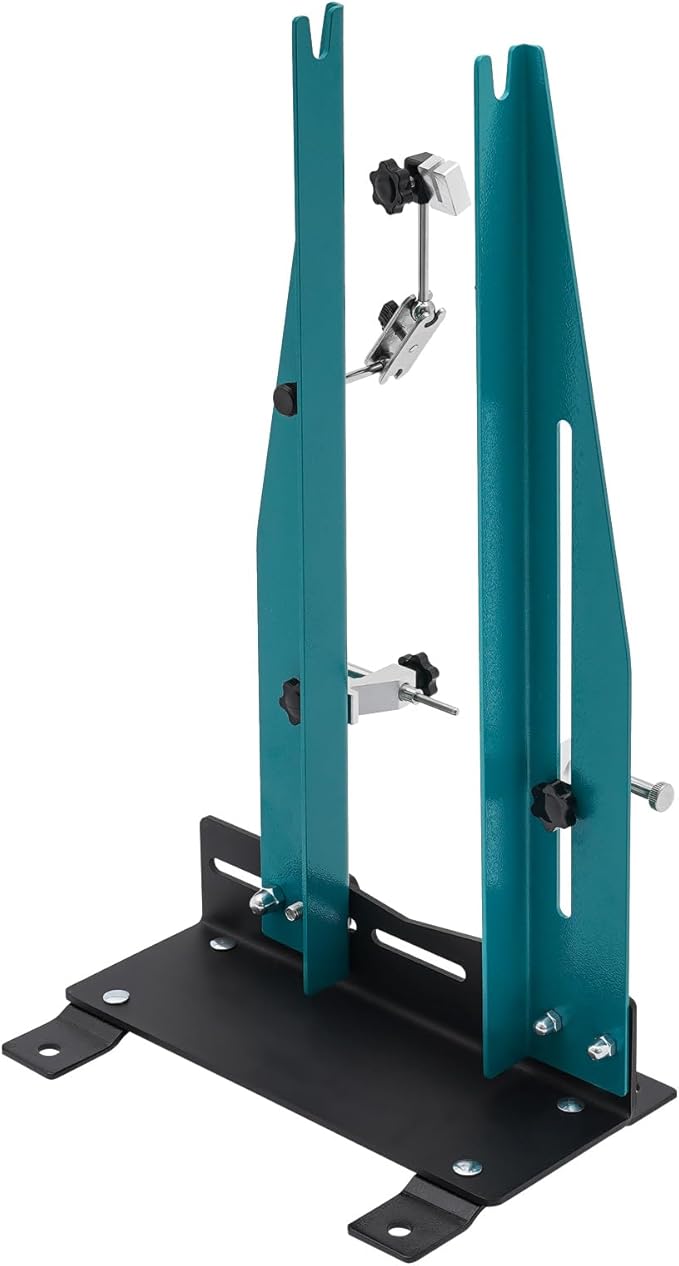 Bicycle Wheel Truing Stand, 360° Swivel Bike Workstands Truing Stand Bicycle Wheel Balancer Adjustable Width 3.5-5.9 Inches with Utility Knob for Wheels Of Children's Bikes, Folding Bikes