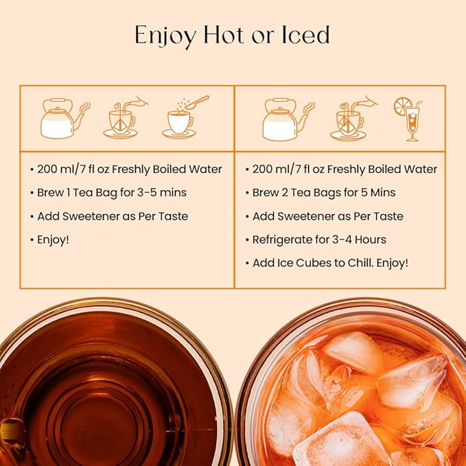 Blendart English Breakfast Black Tea Bags 50 Count Premium Whole Loose Leaf Caffeinated, Smooth, Flavour Robust Black Pyramid Tea Bags Long leaf Tea bags| Strong Robust British Tea