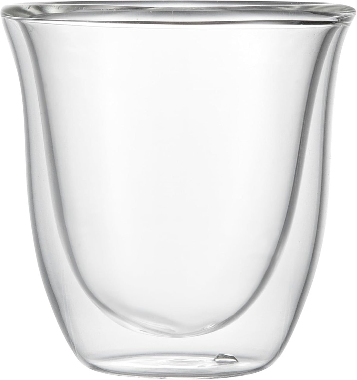 Restaurantware-Forma Professional 2.7 Ounce Double Wall Shot Glasses, 2 Insulated Espresso Cups - Dishwashable, Reusable, Clear Glass Coffee Cups, Freezable, For Hot Or Cold Beverages