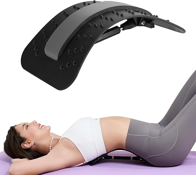 Back Stretcher for Lower Back Pain Relief，Adjustable, Portable, Durable-Unique Labor Day & Back to School Gifts,Sports Fitness Relaxations Gift，Home Office Travel Essentials.