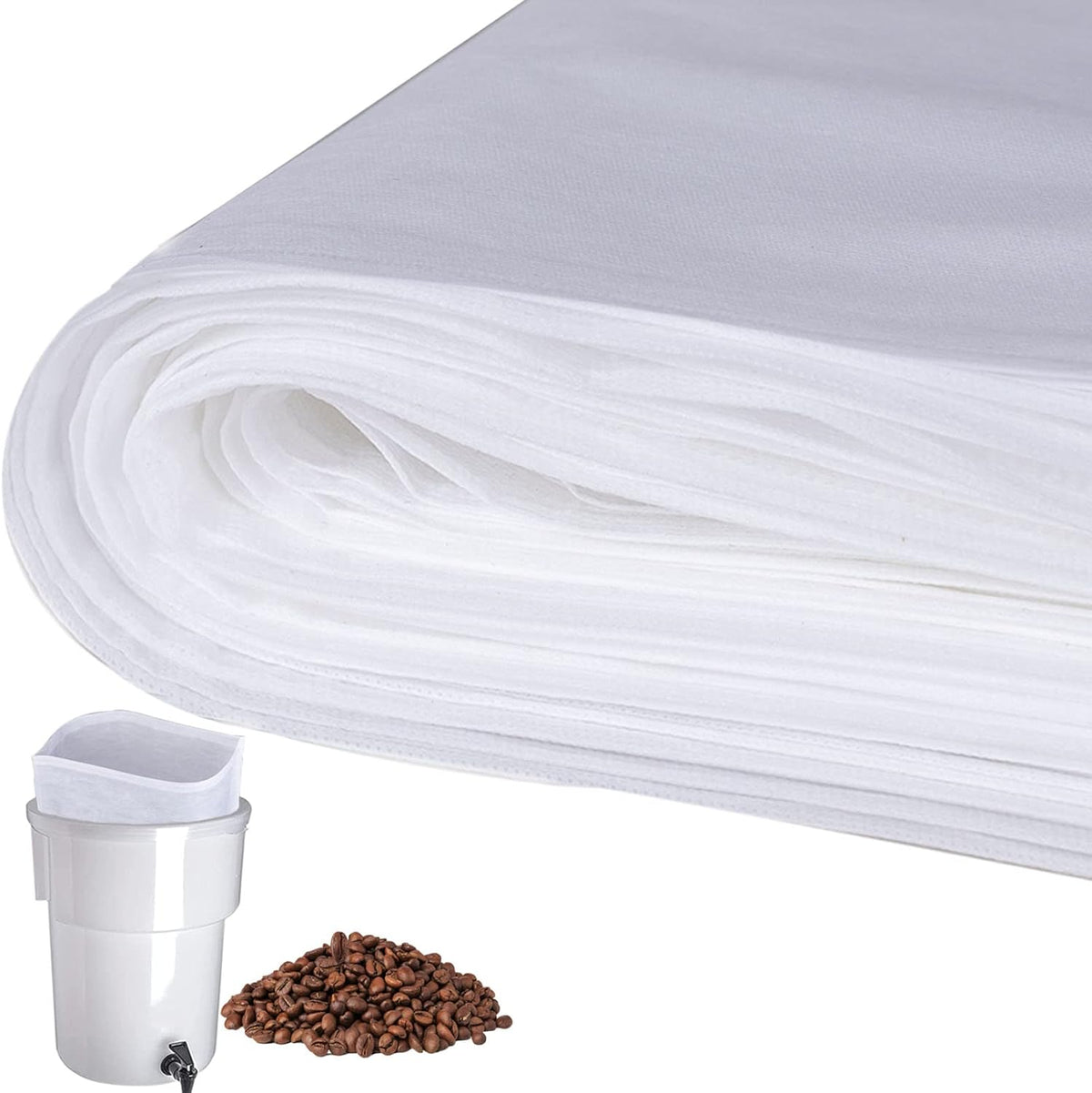 50 Pack Cold Brew Coffee Filters, 20 X 20 Commercial Toddy Cold Brew Bags, Brew Up To 5 LBS Coffee, Toddy Filter Bag, 5 Gallon C
