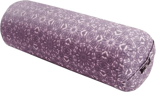 Hugger Mugger Round Yoga Bolster - Firm Round Shape, Higher Profile, Great Under Knees, Soft Support, Handmade in The USA