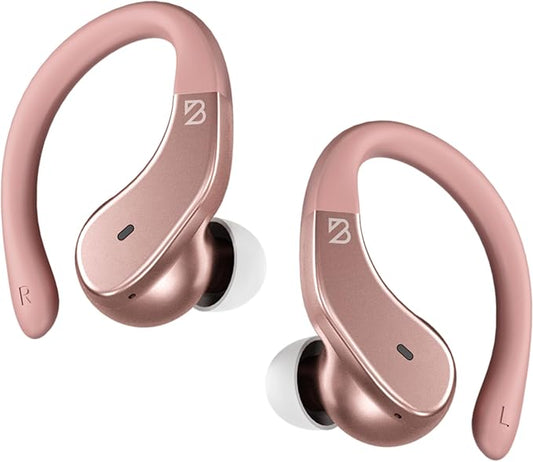Back Bay Audio - Runner's Wireless Earbuds Bluetooth Headphones for Sports, Hook Over The Ear Buds, Deep Bass, Wrap Around Earphones with Earhooks for Running, Workout Wireless Headphones for The Gym