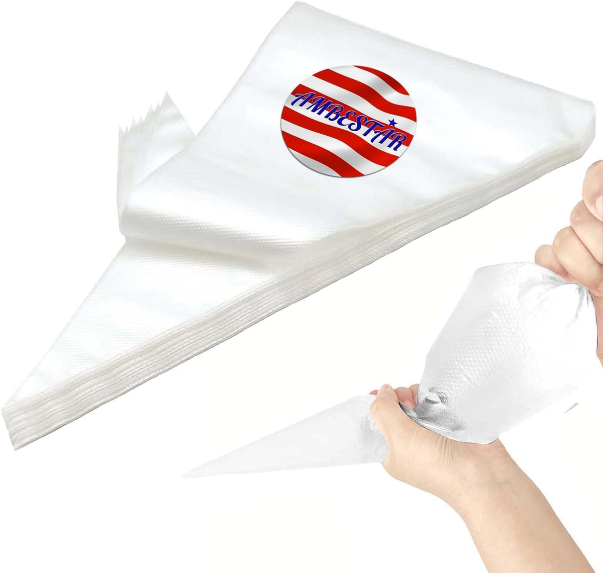 21 Inch Icing Piping Bags,100 Pcs Durable Anti-rupture Frosting Piping Bags Disposable for Wedding Cake Birthday Party Dessert Cookie Biscuit Cupcake Decorating