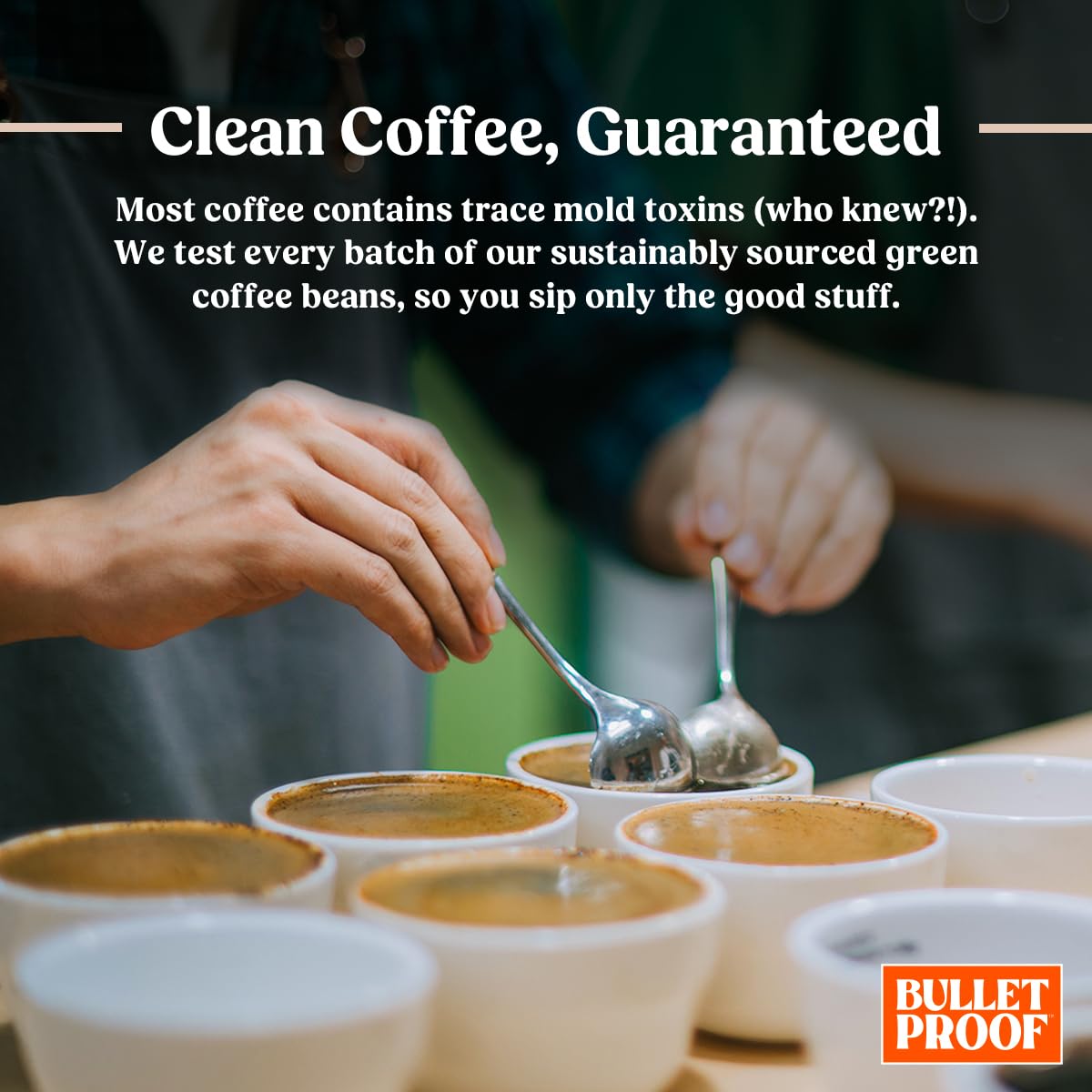 Bulletproof Original Medium Roast Single-Serve Pods, 10 Count, Arabica Beans, Clean Coffee Tested for Toxins, Packaging May Vary