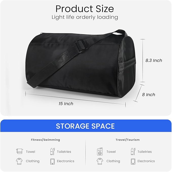 C&F BOGMOST Small Gym Bag for Women & Men,Small Lightweight Duffel Bag Carry On Bags Mini Duffel Travel Bag Waterproof Sports Bags for Workout/Sport/Travel,Royal blue