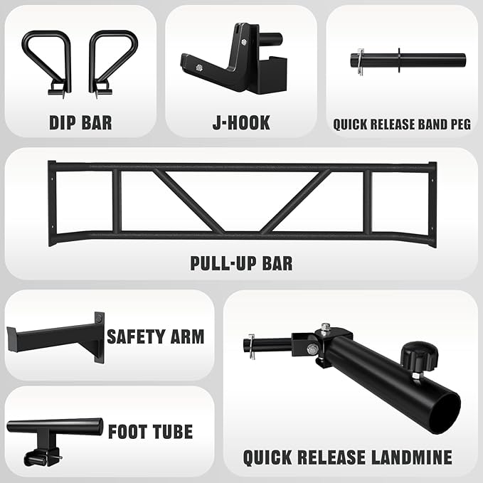 RitFit M1 & M1 Pro Smith Machine with Cable Crossover System, Multi-Function Squat Rack Power Cage for Home Gym, Power Rack and Packages