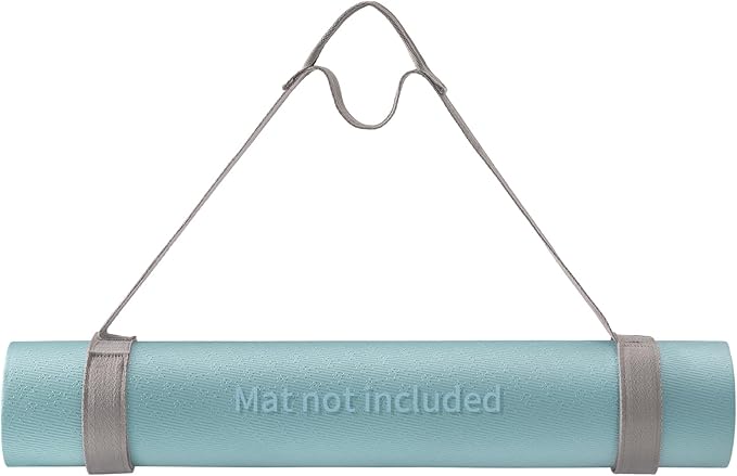 Trilancer Adjustable Yoga Mat Strap With Hook and Loop Closure, Yoga Mat Holder Carrier,and Organizing-Mat Not Included