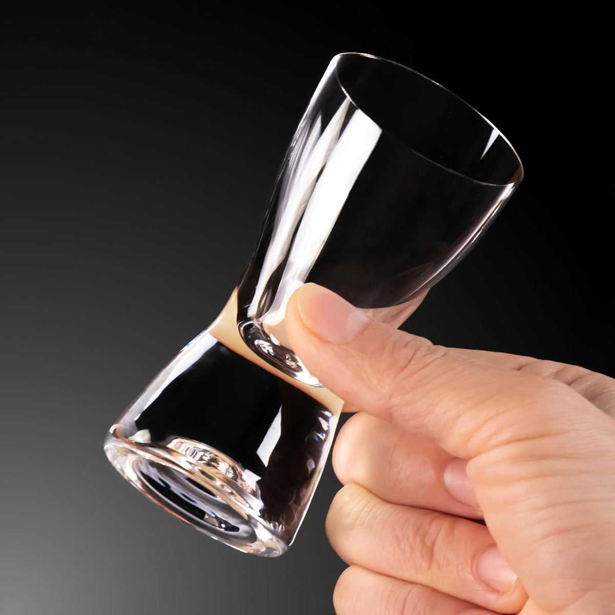 KAMMAK Shot Glasses Set of 2, 70ml/2.3oz Clear Espresso Shot Glass with Heavy Base for Bar Restaurants Home, Small Whiskey Shot Glass for Vodka, Whiskey, Tequila, Spirits & Liquors