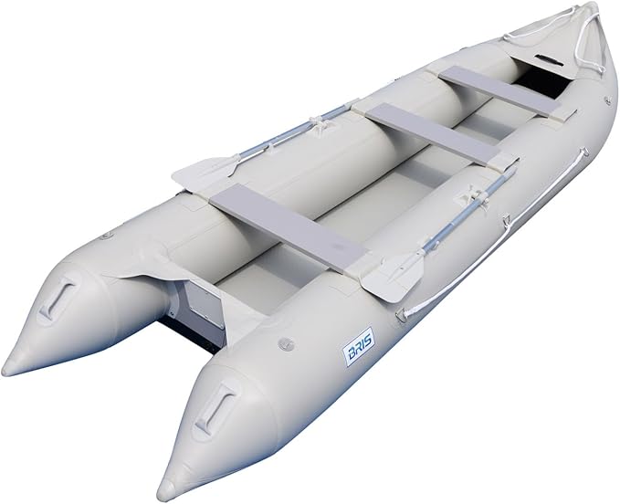 BRIS 15.4ft Inflatable Kayak 4 Person Canoe Boat