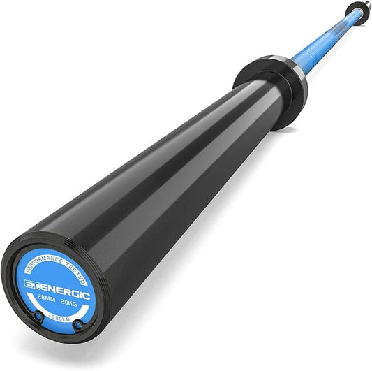 7ft Olympic Barbell Bar 45LB Load 1500lbs Capacity Available, for Gym Home Exercises, Weightlifting, Powerlifting for 2" Olympic Plates