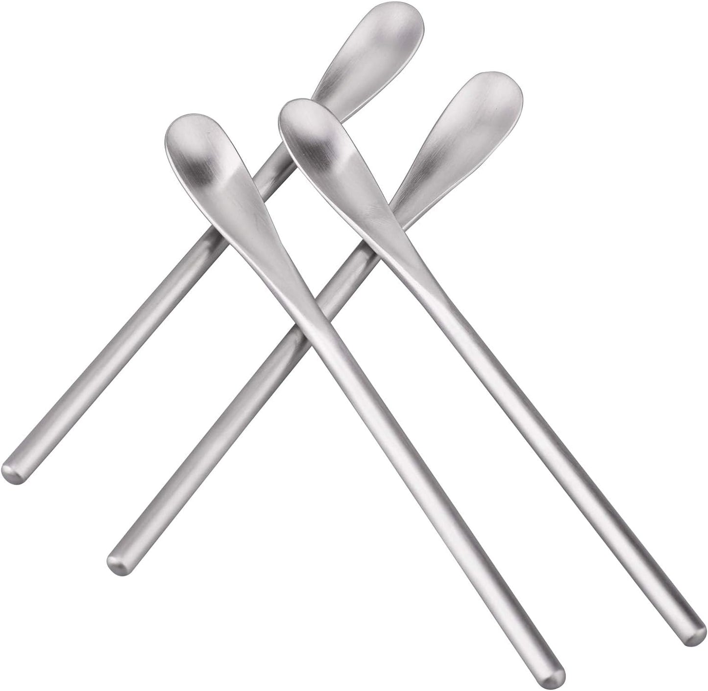 IMEEA Coffee Stirrers Demitasse Espresso Spoons SUS304 Stainless Steel Coffee Stir Sticks 5.9-Inch Tea Spoon, Set of 4