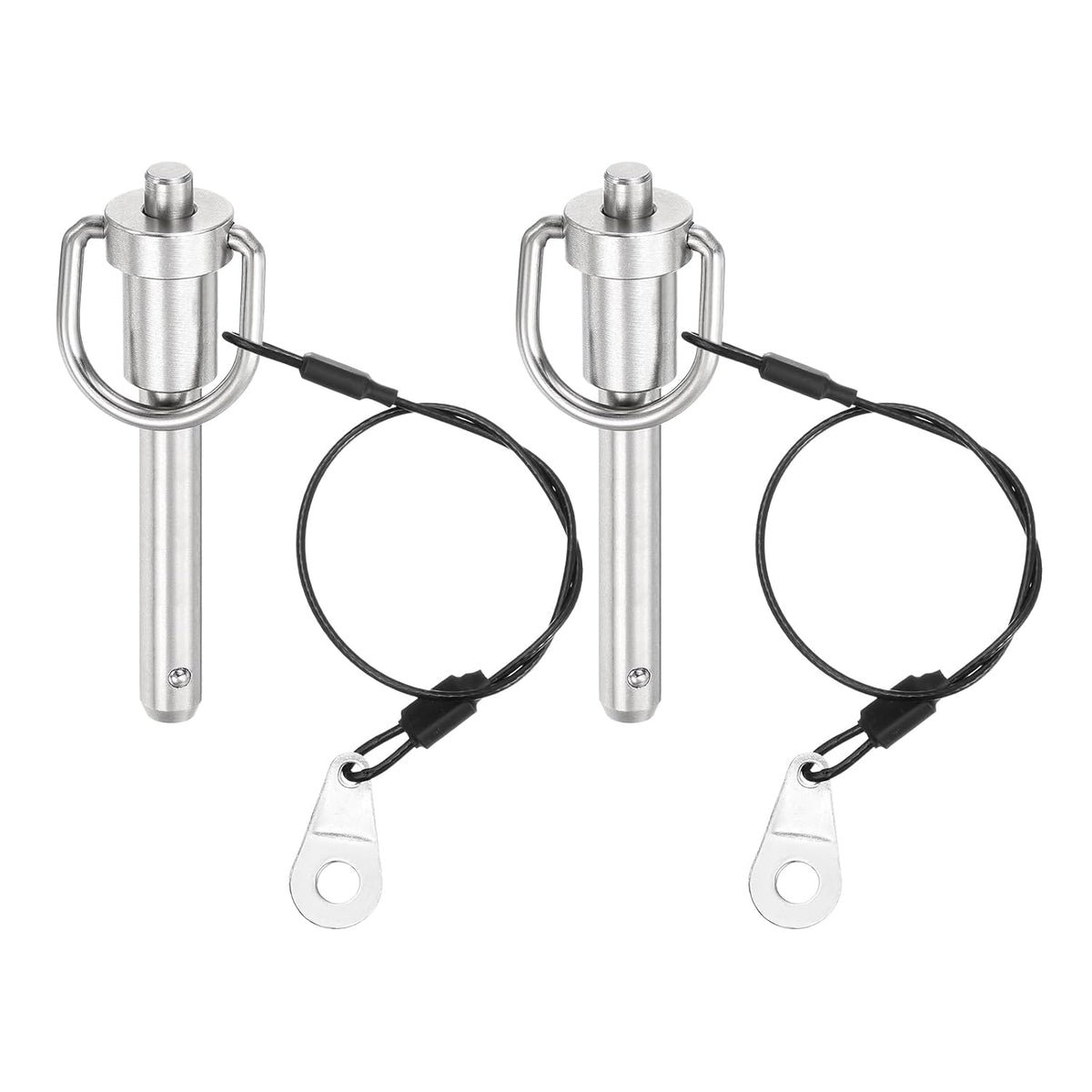 uxcell 2 Pcs Quick Release Pin, 5/16" x 1" (Dia. x L), Stainless Steel, Silver