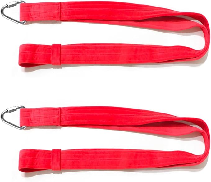 6.6ft 2m Aerial Loops Aerial Straps Ropes Aerial Acrobatics Body Loop Trapeze Circus Apparatuses Equipment Yoga Straps 1 pairs