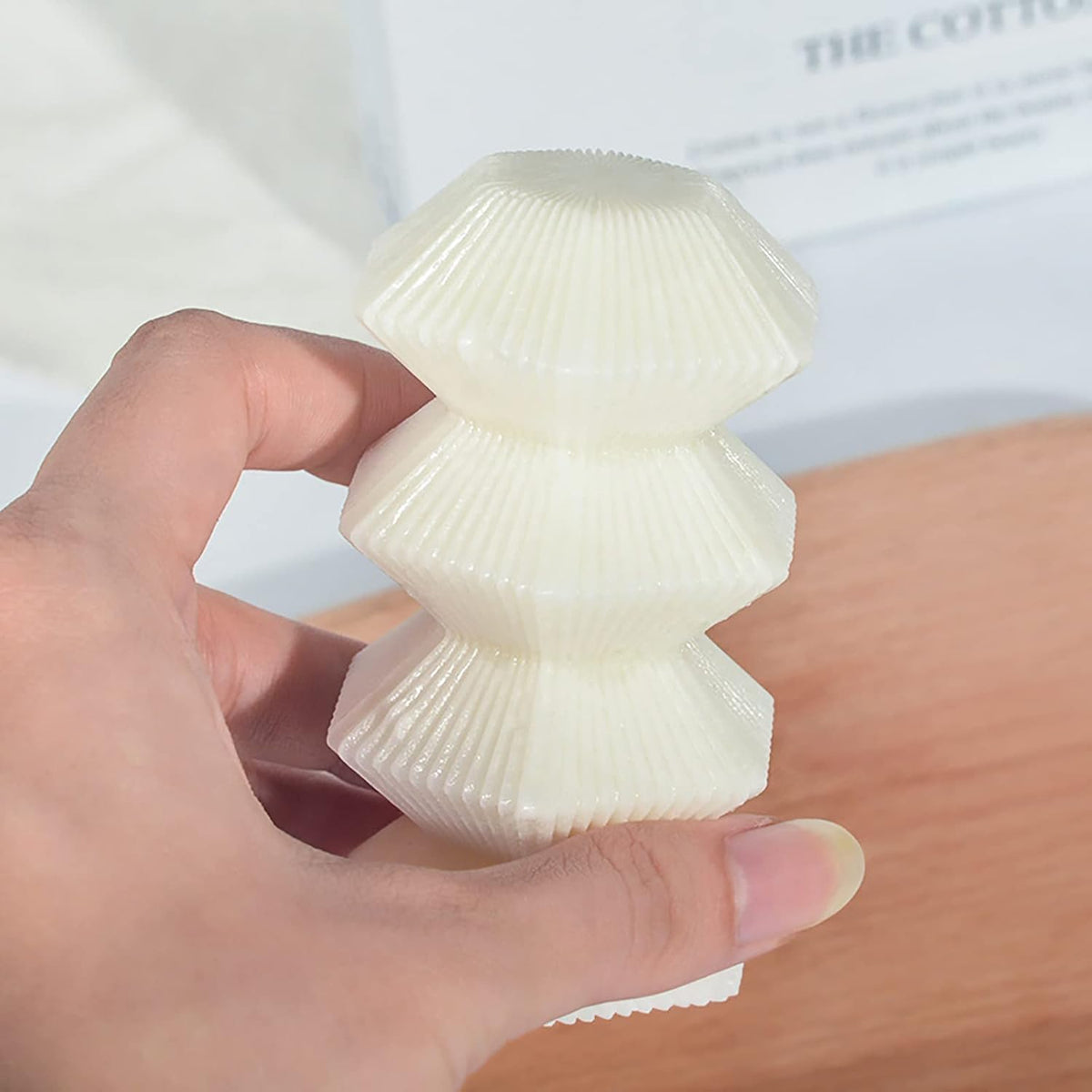 Flower Candle Mold - Cylinder & Irregular Shapes - 3D Silicone Mold for Resin Candle Making