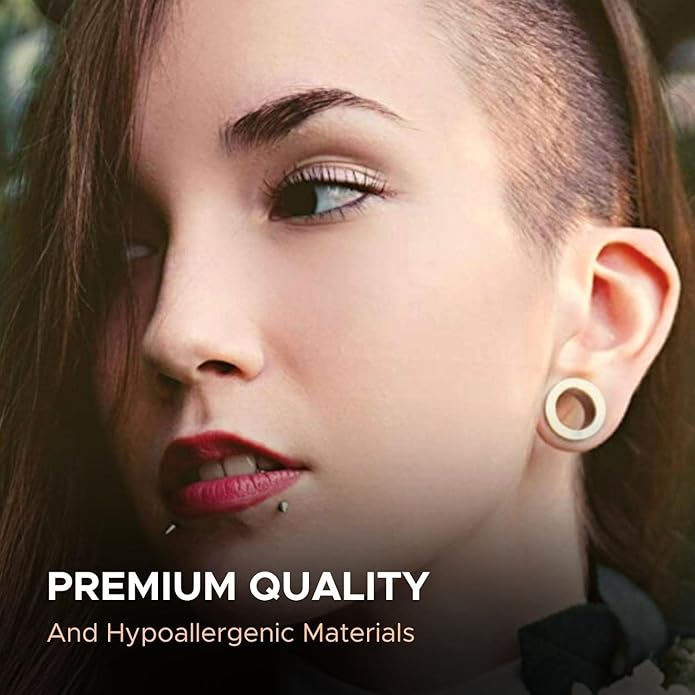 BodyJ4You 37PC Ear Stretching Kit - Beginner Gauges 14G-00G Starter Set - Aftercare Balm Wax - Steel Tapers Single Flare Plugs Screw Fit Tunnels - Women Eyelet Mens Earrings Expander Piercing Jewelry