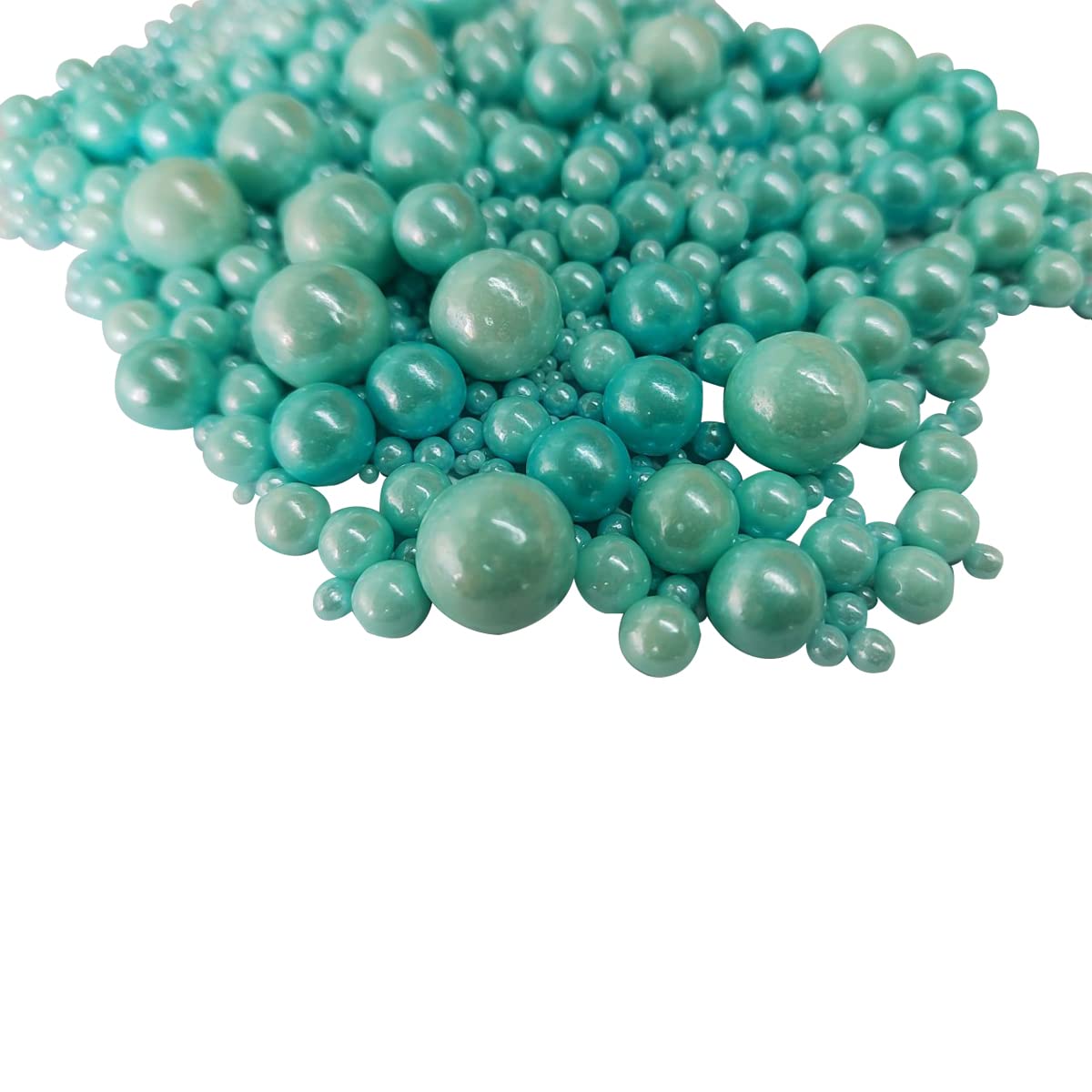 Edible Blue Sugar Pearls Candy Sprinkles 120G/ 4.23Ounce Baking Cake Sprinkles Cupcake and Cake Topper Cookie Decorations Wedding Party Valentines Halloween Christmas Supplies