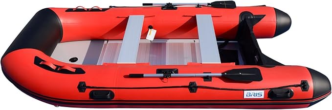 BRIS 12ft Inflatable Boat Inflatable Raft Sport Rescue Diving Boat Fishing Dinghy Tender Pontoon