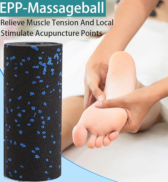 Mini Foam Roller - Muscle Massage Rollers for Trigger Point Therapy, Myofascial Release, Deep Tissue Fitness Massage & Relax Tight Muscles, Peanut Ball