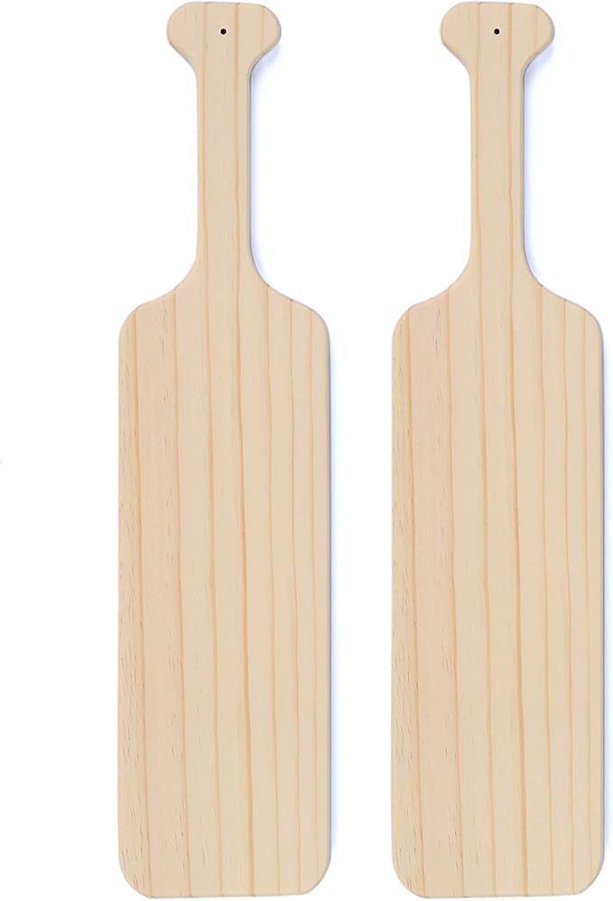 BATTIFE 2Pack 22inch Greek Sorority Paddle - Unfinished Pine Wooden Frat Paddle, Fraternity Wood Paddles for Arts Crafts