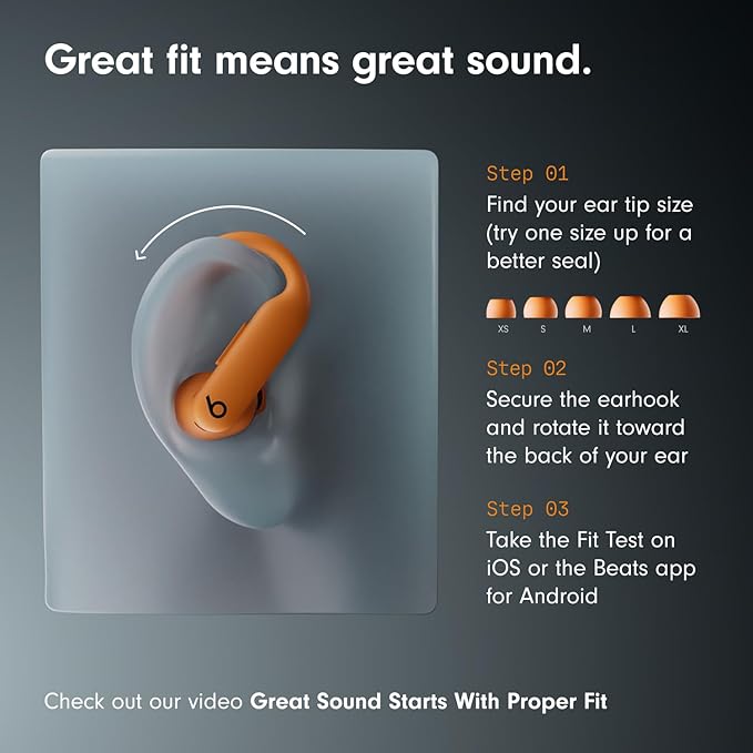 Beats Powerbeats Pro 2 - Wireless Bluetooth Earbuds with USB-C Charging Cables (1.5 m) - Jet Black