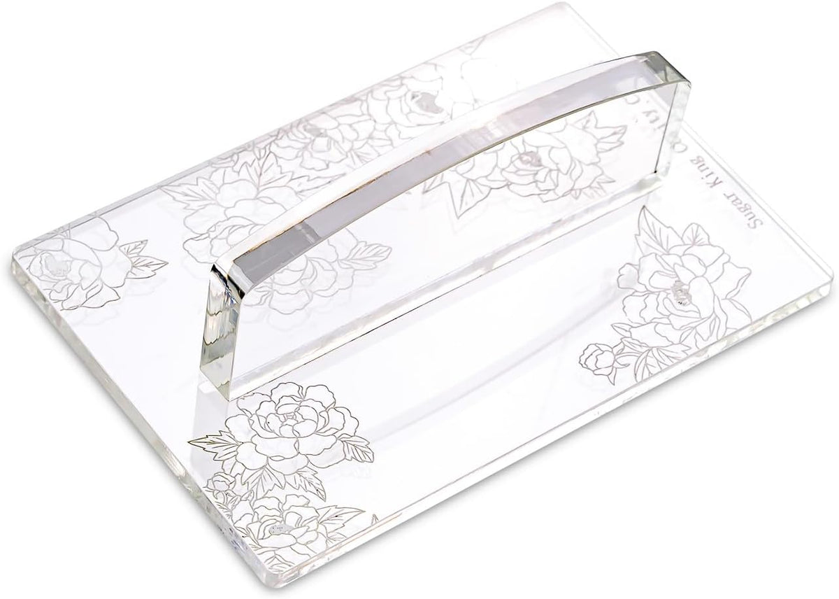 KALAIEN Fondant Smoother with Handle Acrylic Cake Smoother Tool for Icing fondant tools set-Square