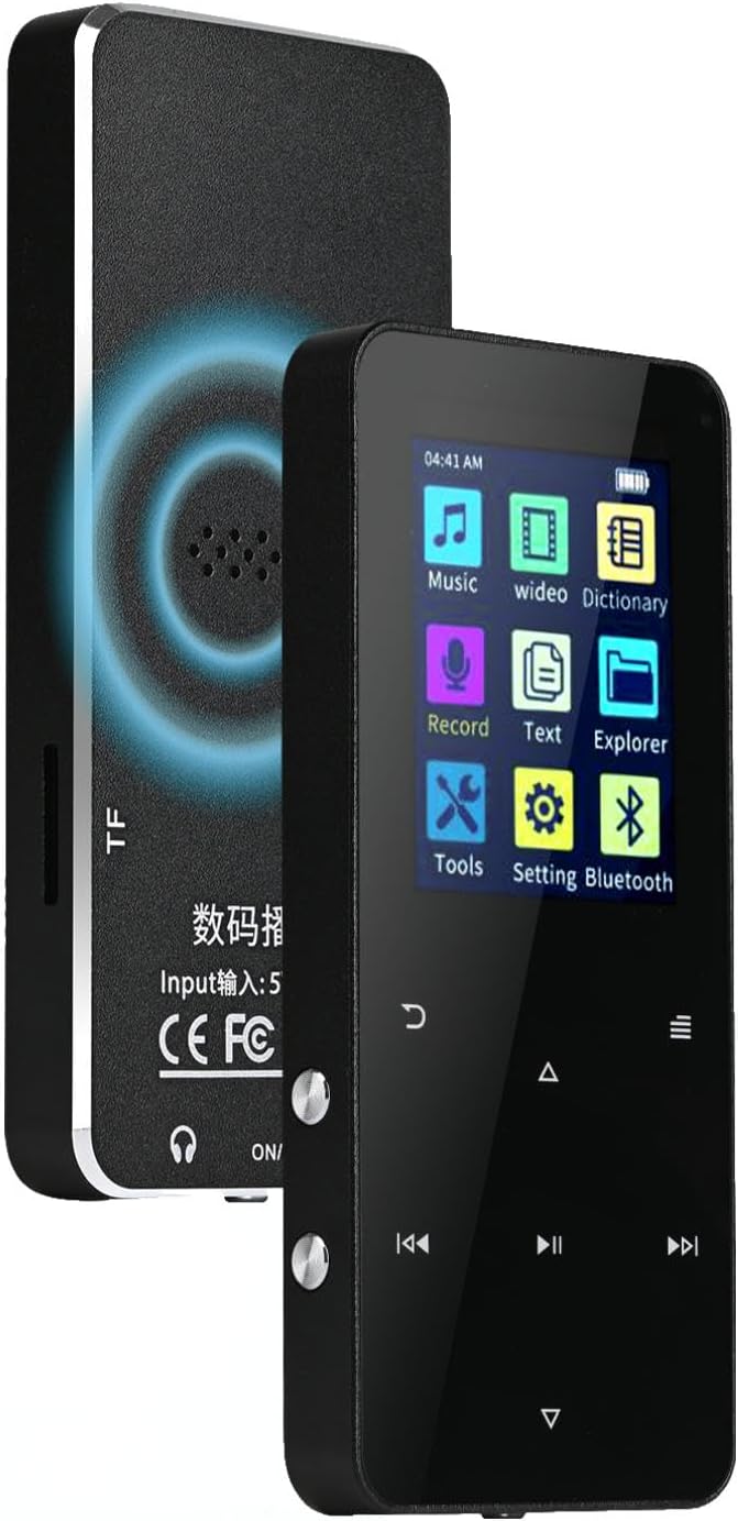 144GB MP3 Player, with Bluetooth 5.2, HiFi Sound,FM Radio, Voice Recorder, E-Book, Earphones Included，Portable Music Player for Kids ，Mini Design Ideal for Sport