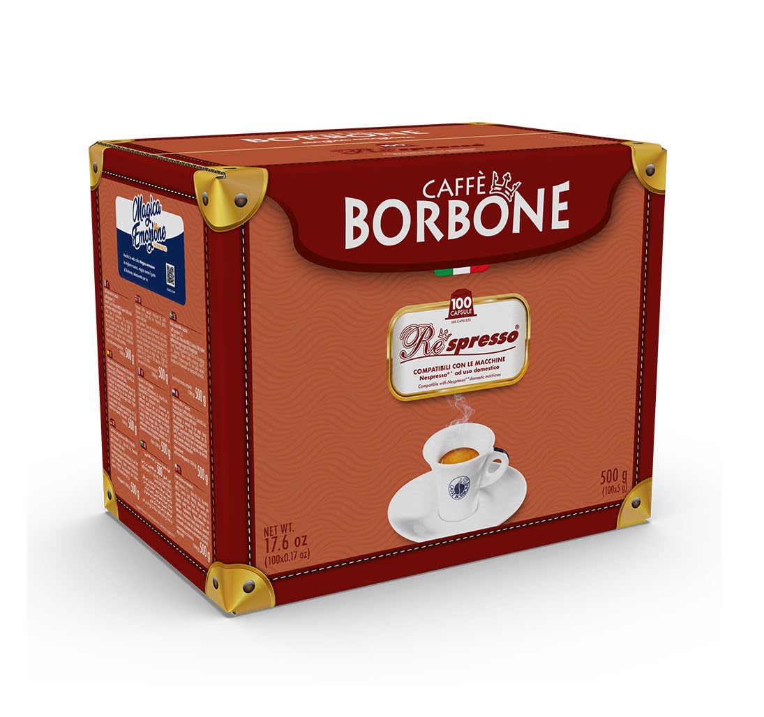 Caffe Borbone Nespresso Compatible Coffee Pods, DEK Blend Decaffeinated, Medium Roast, Decaf Espresso - NOT compatible with Vertuo - 100 Count