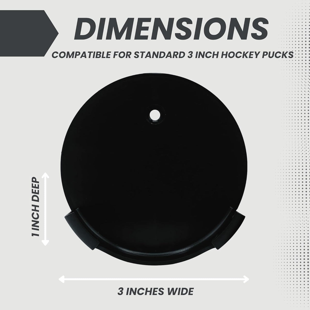 Hockey Puck Display Case Wall Mount | Player Gifts | Ice Hockey Wall Decor | Holder for all Pucks | Bedroom Sports Decorations | Display Your Game Winning Trophy (1)