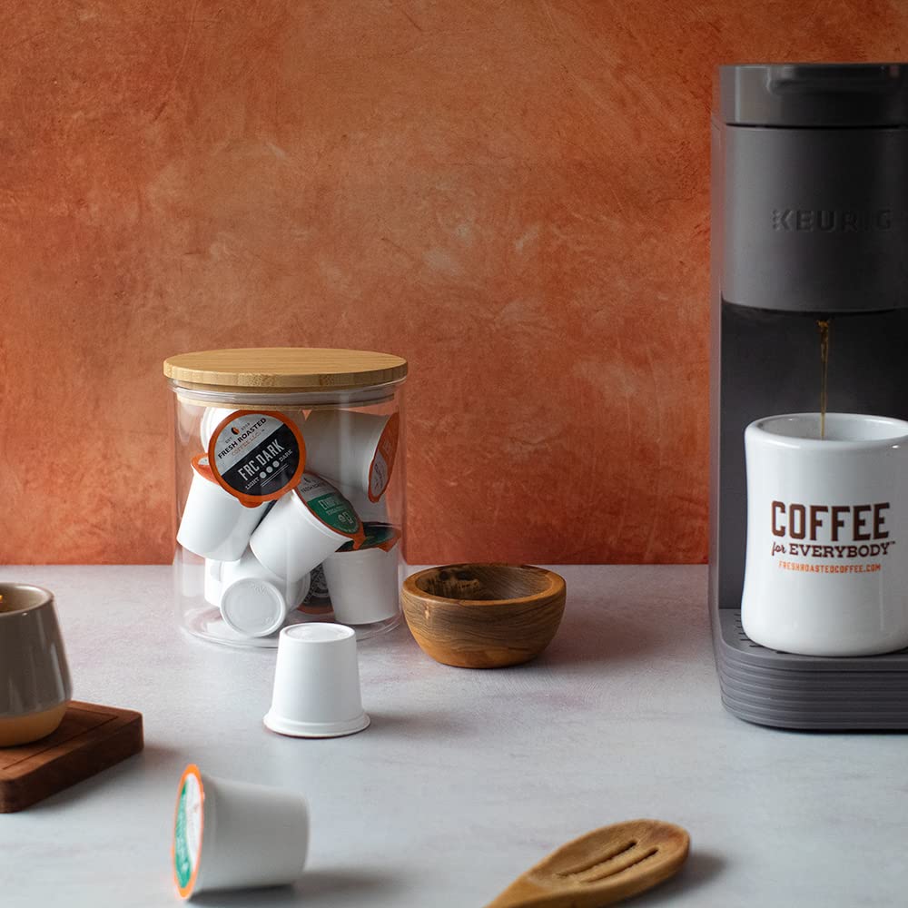 Fresh Roasted Coffee, Organic Sumatra | 100% Single Origin, USDA Organic, Kosher | Medium Roast K-Cup Compatible | 72 Pods