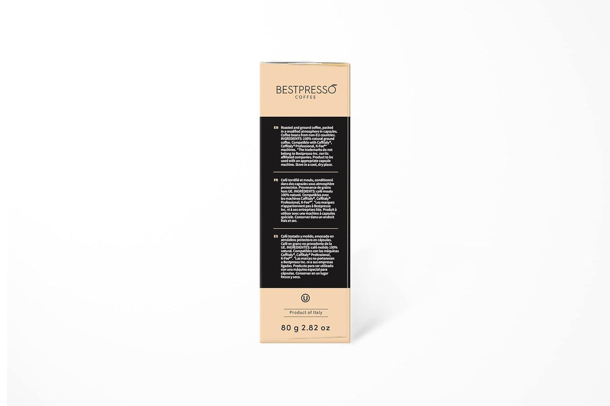Bestpresso Coffee capsules compatible with Starbucks Verismo, Caffitaly, CBTL, K-fee systems 80 Pods (Desciso)